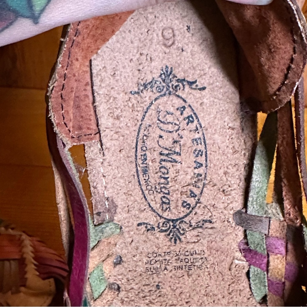 Artesanias D Mongas Multi Color Huaraches Sandals - Picture 5 of 5